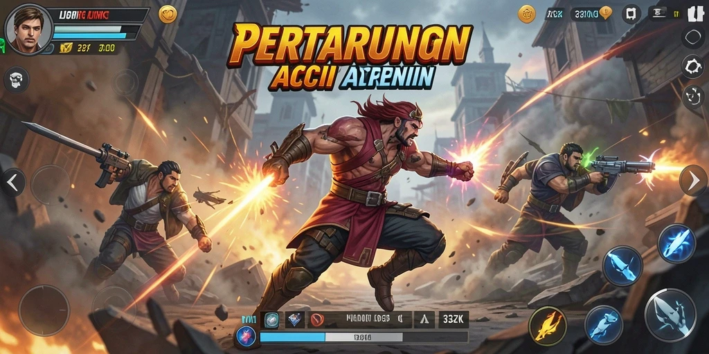 Tampilan gameplay 33ZK yang menegangkan saat pertempuran.
