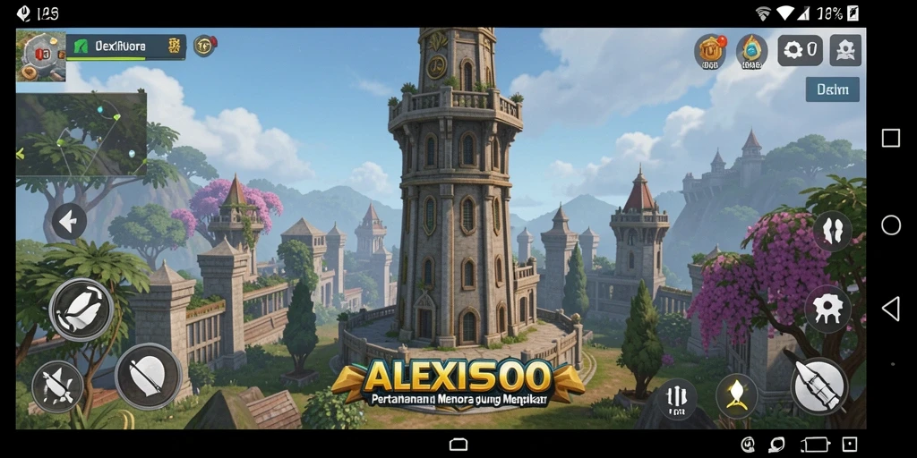 Gameplay ALEXIS500 yang seru dan menegangkan dalam Tower Defense.