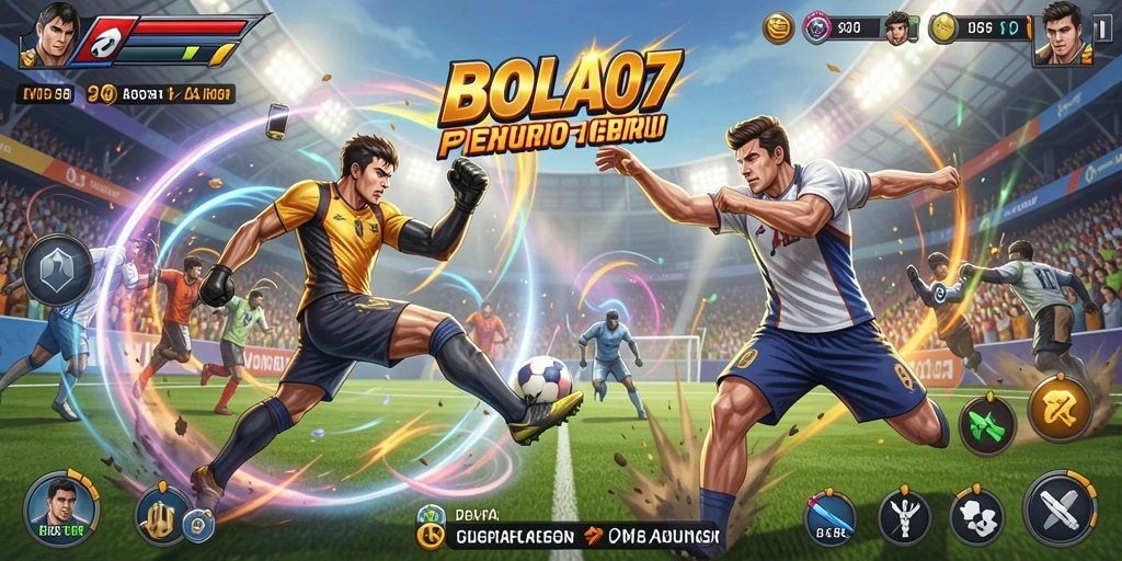 Tampilan menegangkan dari pertandingan di BOLA07.