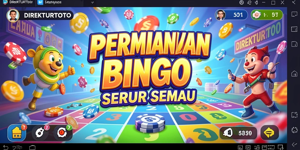Tampilan gameplay seru dari aplikasi Bingo DIREKTURTOTO.