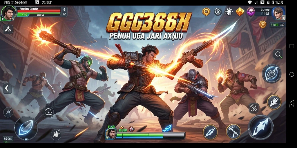 Screenshot game GG368 menunjukkan aksi pertarungan yang intens.