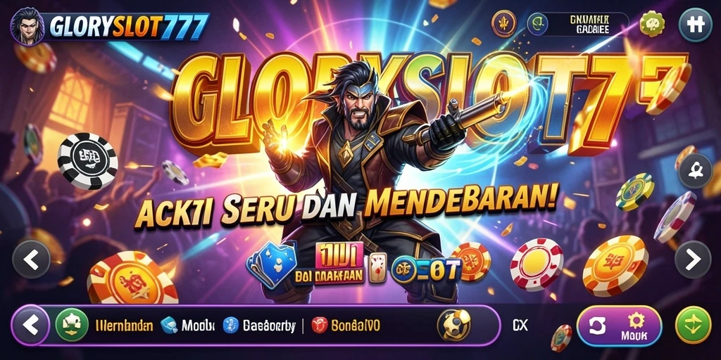 Tampilan menegangkan dari gameplay GLORYSLOT777 saat bertarung melawan musuh.