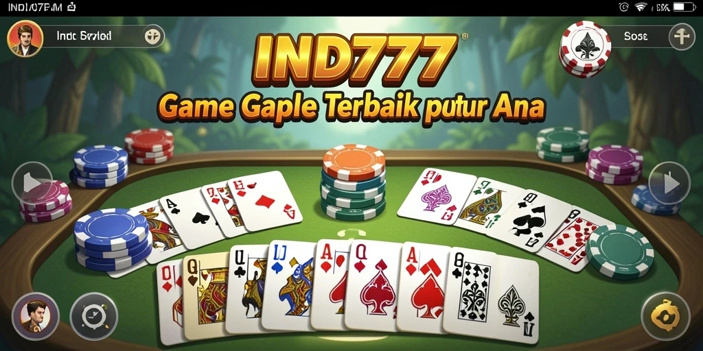 Tampilan gameplay Gaple yang menarik dan interaktif.