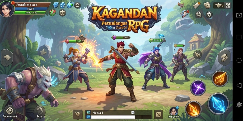 Screenshot KAGANDAN menampilkan aksi pertarungan yang seru dan visual yang memukau.