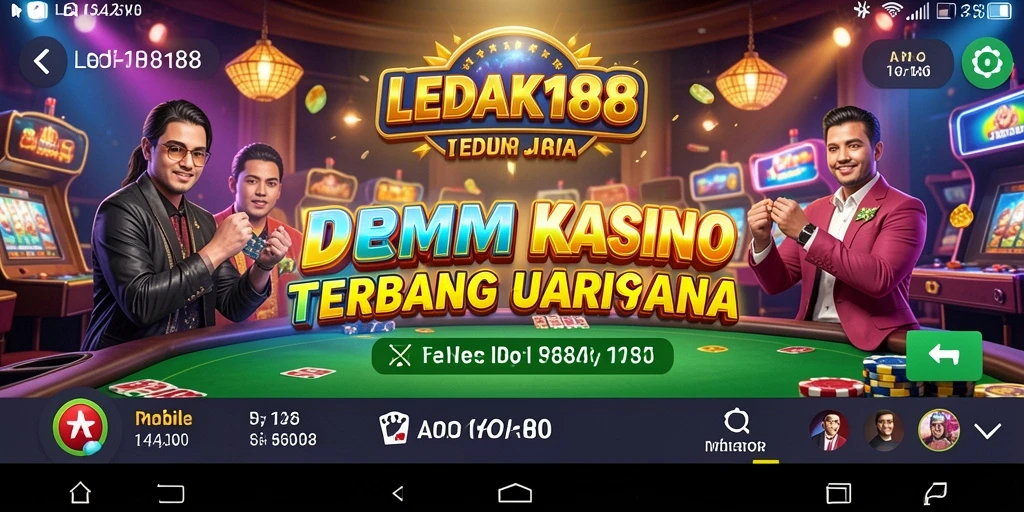 Screenshot dari gameplay LEDAK188 yang menunjukkan suasana Kasino nyata.