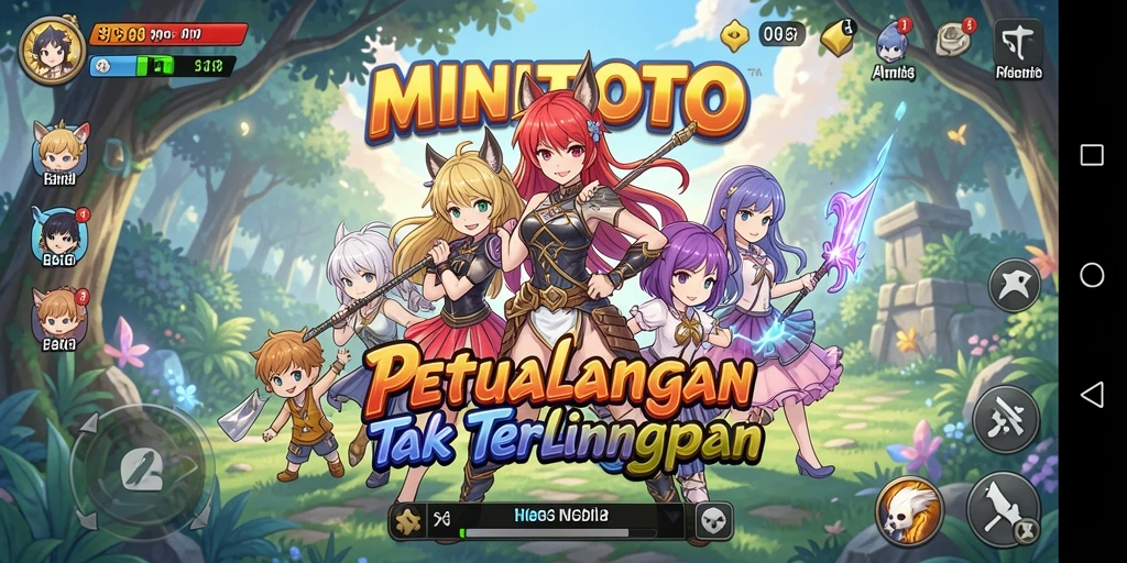 Tampilan gameplay seru dari game anime MINITOTO.