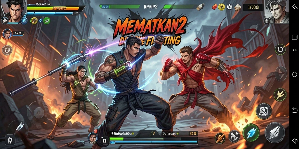 Gameplay seru RPVIP2 yang penuh aksi pertarungan.