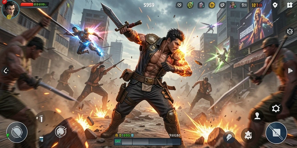 Tangkapan layar menunjukkan aksi seru dalam gameplay S9S9.
