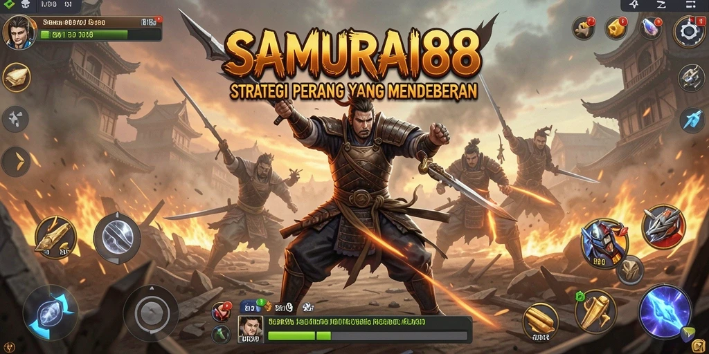 Tampilan gameplay menarik di SAMURAI88 dengan aksi pertarungan strategis.