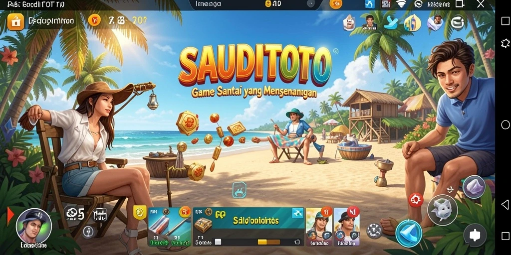 Tampilan gameplay SAUDITOTO yang menarik dan interaktif.