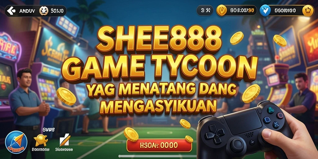 Screenshot utama SHE888 yang menampilkan tantangan pengelolaan bisnis.