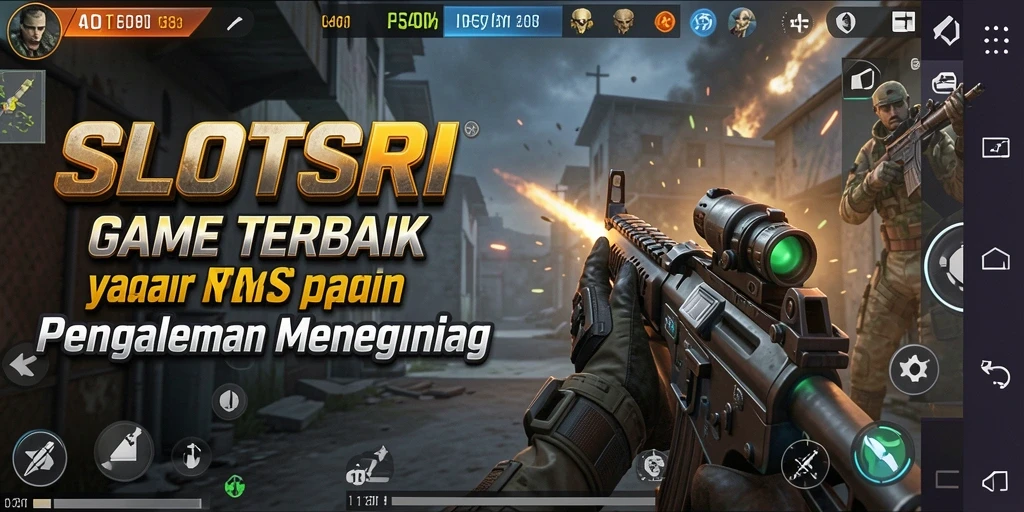 Tangkapan layar SLOTSRI menampilkan aksi tembak-menembak yang seru dan mendebarkan.